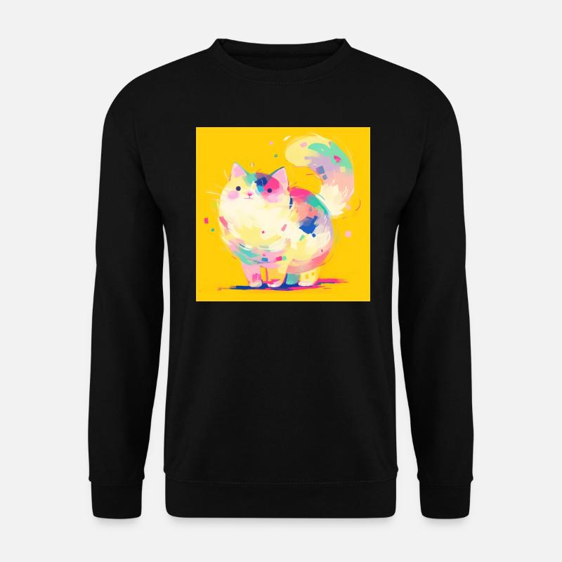 Chat, Motif De Chat - Sweat-shirt Unisexe - noir