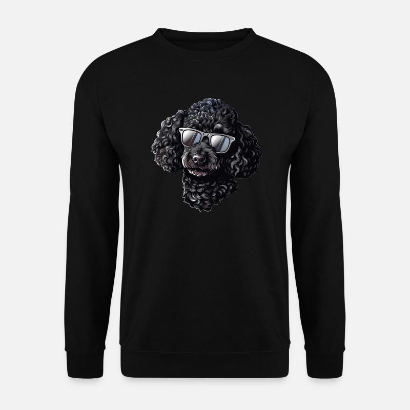 Pudel Sonnenbrille Sommer - Unisex Pullover - Schwarz