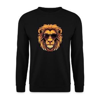Lunettes de soleil Cool Lion - Sweat-shirt Unisexe - noir - Devant - Alina (178cm) & Michal (187cm)