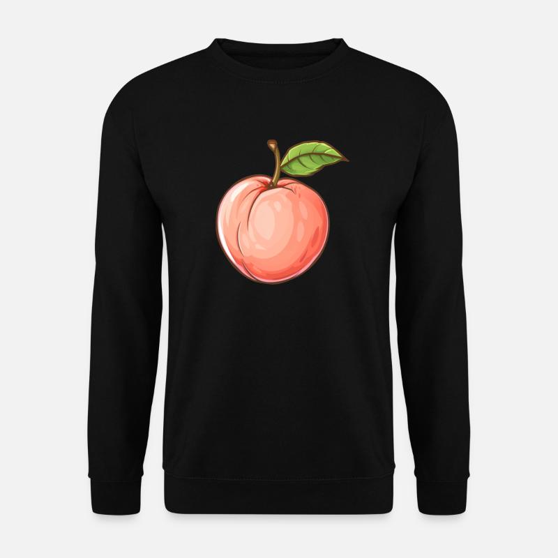 Pêche, Pêche, Fruit, Fruit - Sweat-shirt Unisexe - noir
