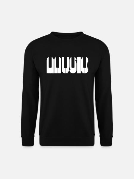 Music piano - Unisex Pullover - Schwarz