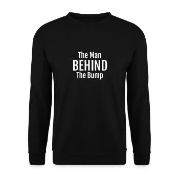 The man behind the bump - Unisex Sweatshirt - black - Front - Alina (178cm) & Michal (187cm)