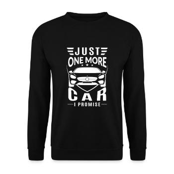 Just one more car i promise - collector - Unisex Pullover - Schwarz - Vorne - Alina (178cm) & Michal (187cm)