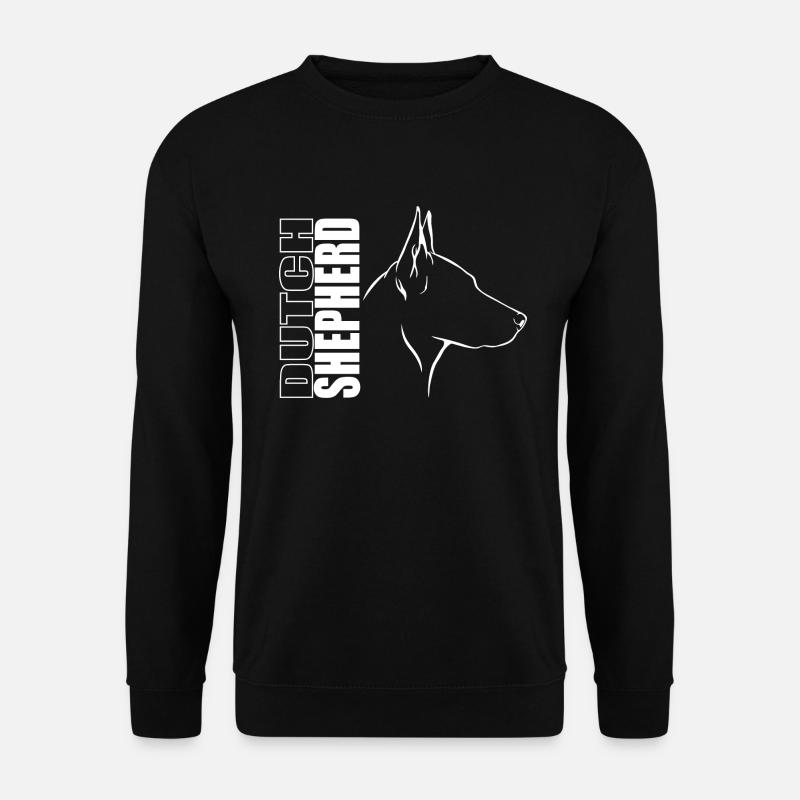 BERGER HOLLANDAIS Profil Chiens Wilsigns - Sweat-shirt Unisexe - noir