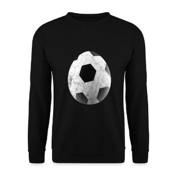 Football Pâques cadeau sport drôle oeuf de pâques - Sweat-shirt Unisexe - noir - Devant - Alina (178cm) & Michal (187cm)