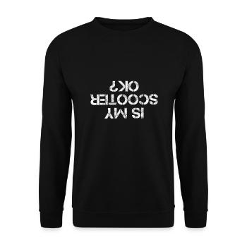 Stuntscooter Trickscooter Tretroller sk8 Skater - Unisex Pullover - Schwarz - Vorne - Alina (178cm) & Michal (187cm)