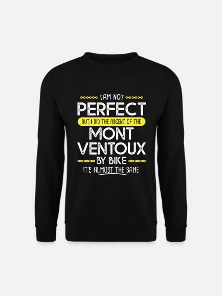 i m not perfect Mont ventoux by bike funny cycling - Unisex Pullover - Schwarz