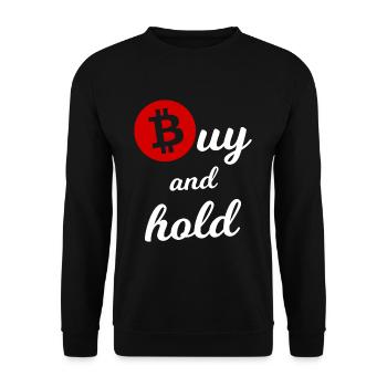 L’investisseur Bitcoin - Sweat-shirt Unisexe - noir - Devant - Alina (178cm) & Michal (187cm)