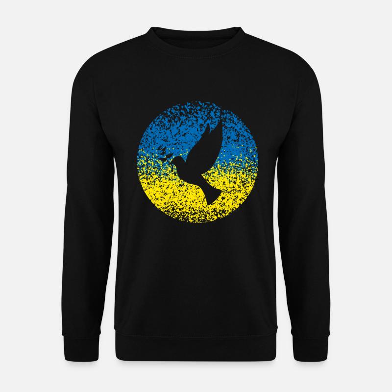 Ukraine Friedenstaube - Unisex Pullover - Schwarz