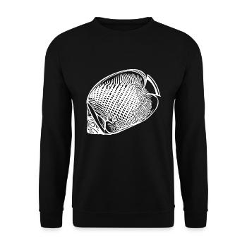 Vintage Kaiserfisch - Unisex Pullover - Schwarz - Vorne - Alina (178cm) & Michal (187cm)