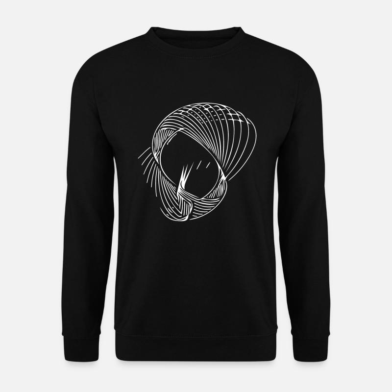 Lignes de cercle géométriques - Sweat-shirt Unisexe - noir