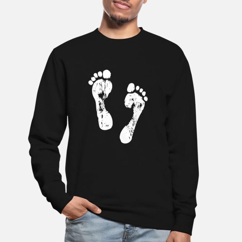 Empreintes de pas dans le sable Sweat-shirt Unisexe