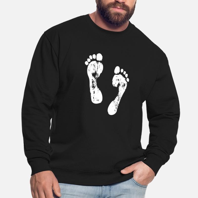 Empreintes de pas dans le sable Sweat-shirt Unisexe