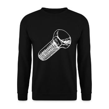 Tournevis d’atelier Papa Screw - Sweat-shirt Unisexe - noir - Devant - Alina (178cm) & Michal (187cm)