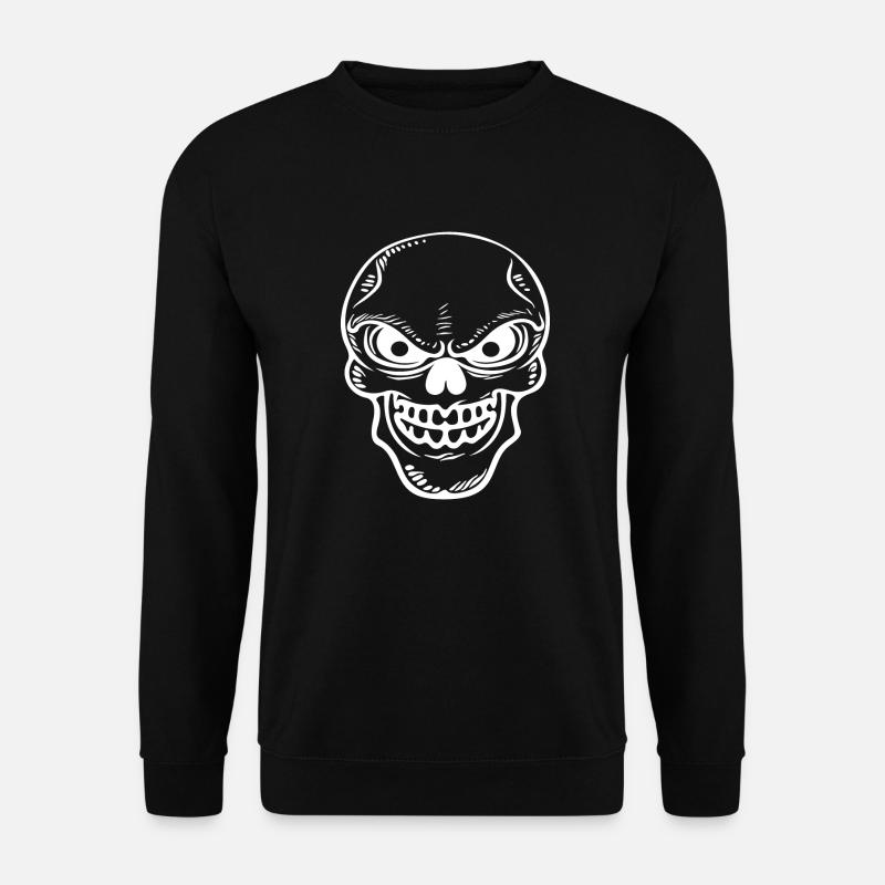 Skull Bones Halloween Skull - Unisex Sweatshirt - black