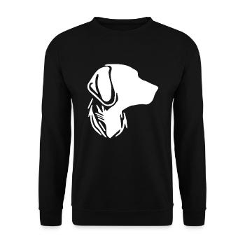 Portrait de chien pour de fiers propriétaires de chiens - Sweat-shirt Unisexe - noir - Devant - Alina (178cm) & Michal (187cm)