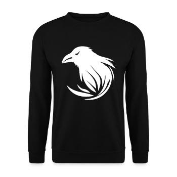 Corbeau intelligent - Sweat-shirt Unisexe - noir - Devant - Alina (178cm) & Michal (187cm)
