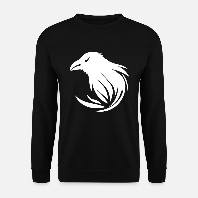 Raffinierter clever schlauer Rabe - Unisex Pullover - Schwarz