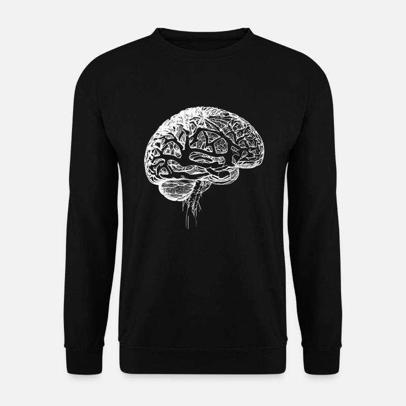 Medizinisches Anatomisches Gehirn Nervengewebe - Unisex Pullover - Schwarz