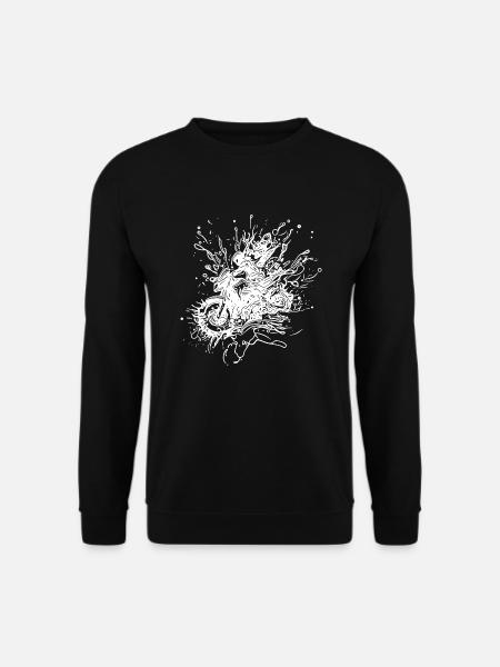 Racing Moto Tattoo Splash Style - Sweat-shirt Unisexe - noir