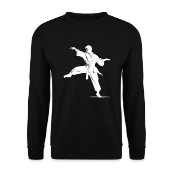 Karaté, arts martiaux, Karaté combattants, compétition - Sweat-shirt Unisexe - noir - Devant - Alina (178cm) & Michal (187cm)