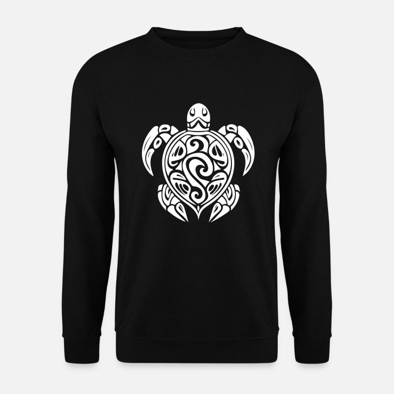 Pretty tattoo diver turtle - Unisex Sweatshirt - black