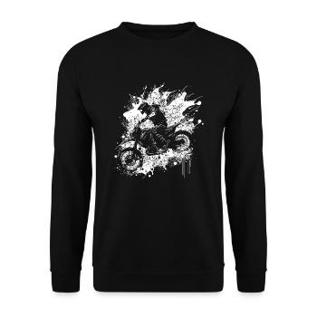 Moto Off-Road Riding Splash Style - Sweat-shirt Unisexe - noir - Devant - Alina (178cm) & Michal (187cm)