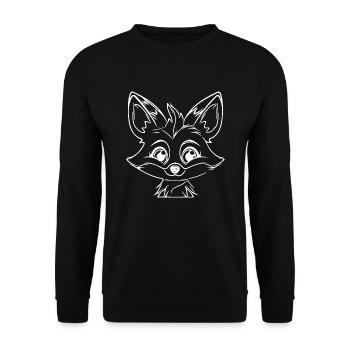 Mignon Mignon Enfants Fox - Sweat-shirt Unisexe - noir - Devant - Alina (178cm) & Michal (187cm)