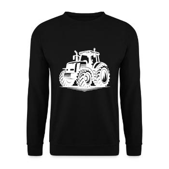 Tracteurs robustes pour les machines agricoles de tracteur Biofarmer - Sweat-shirt Unisexe - noir - Devant - Alina (178cm) & Michal (187cm)
