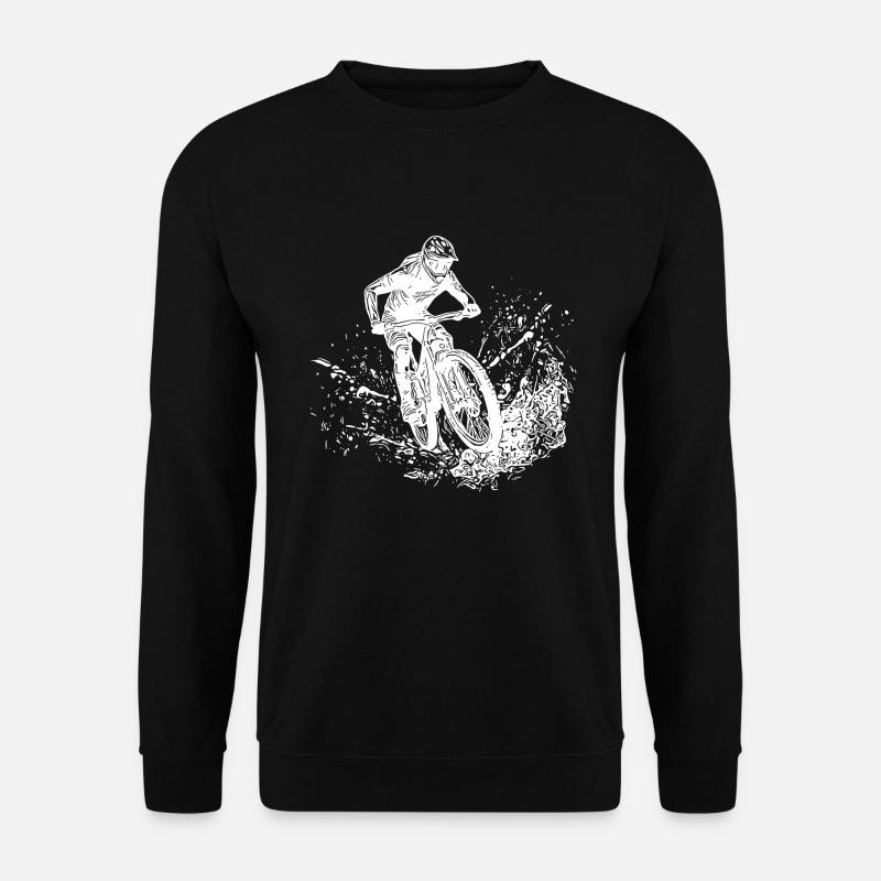 VTT Mud Splash Downhill - Sweat-shirt Unisexe - noir