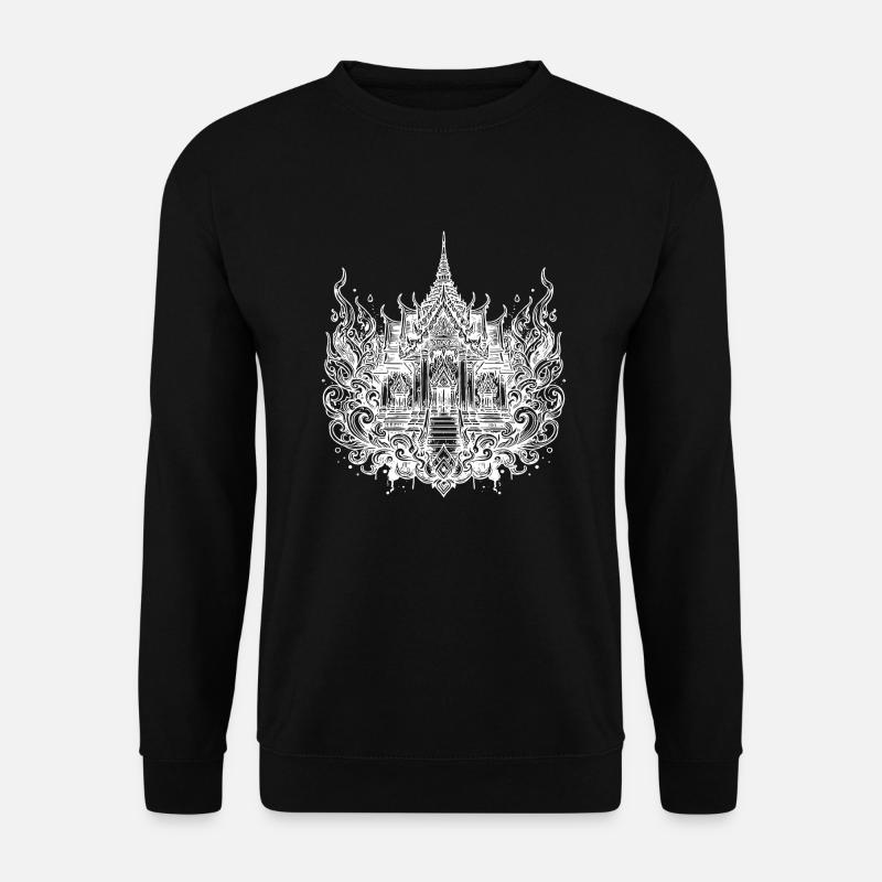 Classic Thailand temple - Unisex Sweatshirt - black