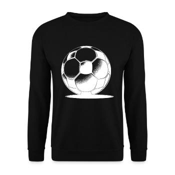Fußball mit Schatten - Unisex Pullover - Schwarz - Vorne - Alina (178cm) & Michal (187cm)