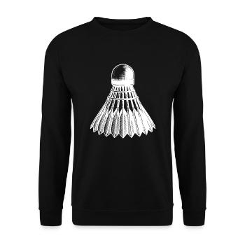 Style de tatouage de balle de badminton - Sweat-shirt Unisexe - noir - Devant - Alina (178cm) & Michal (187cm)
