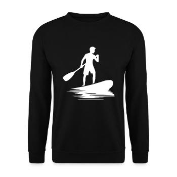 Stand Up Paddling and Board Paddle Training - Unisex Sweatshirt - black - Front - Alina (178cm) & Michal (187cm)