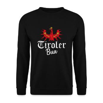 Chemise Tirol pour Buam tyrolien et cadeau homme - Sweat-shirt Unisexe - noir - Devant - Alina (178cm) & Michal (187cm)