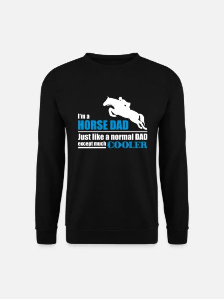 Horse dad - horse - Unisex Sweatshirt - black