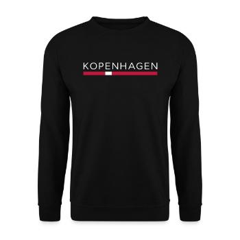 COPENHAGEN DESIGN - Danish capital gift - Unisex Sweatshirt - black - Front - Alina (178cm) & Michal (187cm)