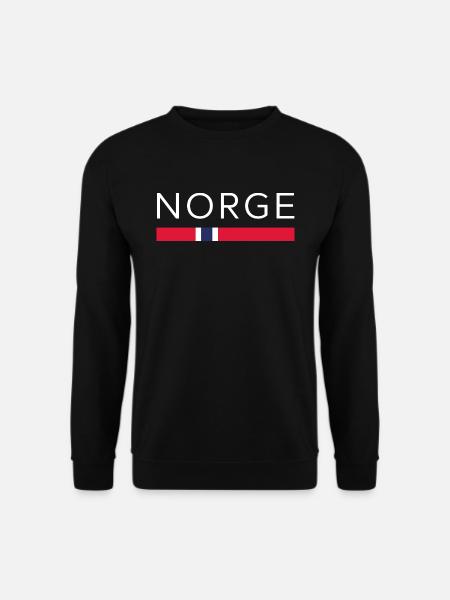 NORGE DESIGN - Norwegisches Fußball WM Geschenk - Unisex Pullover - Schwarz