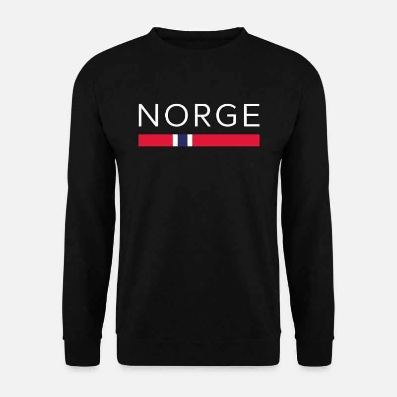 NORGE DESIGN - Norwegisches Fußball WM Geschenk - Unisex Pullover - Schwarz