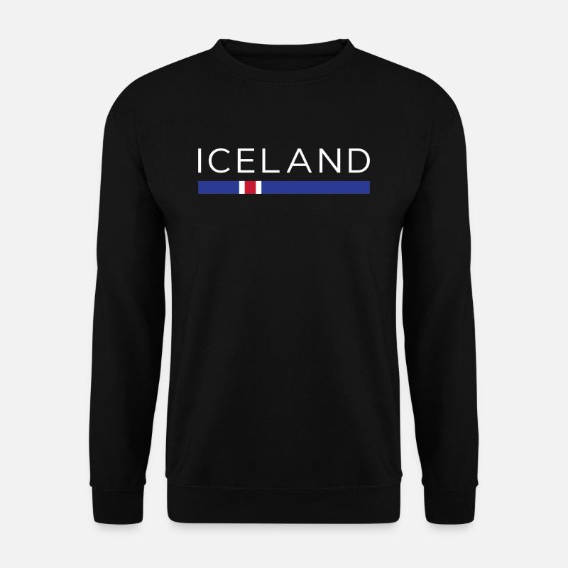 ICELAND DESIGN - Isländisches Fußball WM Geschenk - Unisex Pullover - Schwarz