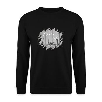 Band - Unisex Sweatshirt - black - Front - Alina (178cm) & Michal (187cm)