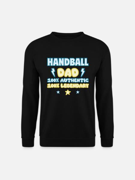 Papa Handballer,Vatertagsgeschenk,Handball - Unisex Pullover - Schwarz