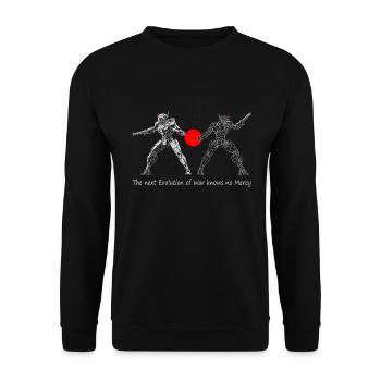 Ai Combat Robot - Unisex Sweatshirt - black - Front - Alina (178cm) & Michal (187cm)