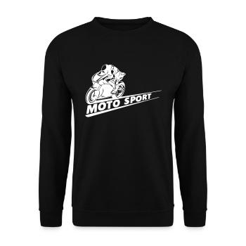 Moto Moto Sport - Sweat-shirt Unisexe - noir - Devant - Alina (178cm) & Michal (187cm)