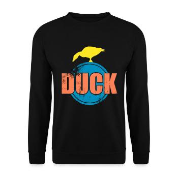Canard - Sweat-shirt Unisexe - noir - Devant - Alina (178cm) & Michal (187cm)