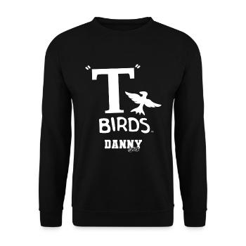 Grease T-Birds Gang Logo Symbol - Unisex Pullover - Schwarz - Vorne - Alina (178cm) & Michal (187cm)
