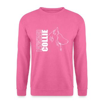 Langhaar Collie Profil Hunde Hund Wilsigns - Unisex Pullover - Pink - Vorne