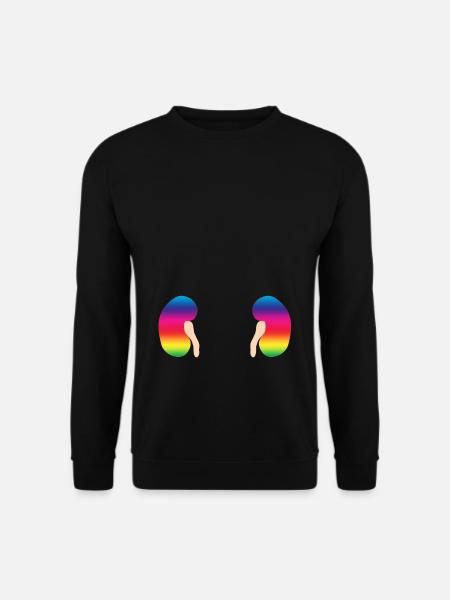 Niere Bunt Organ Mensch Geschenkidee - Unisex Pullover - Schwarz