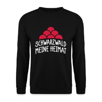 Schwarzwald meine Heimat - Unisex Pullover - Schwarz - Vorne - Alina (178cm) & Michal (187cm)
