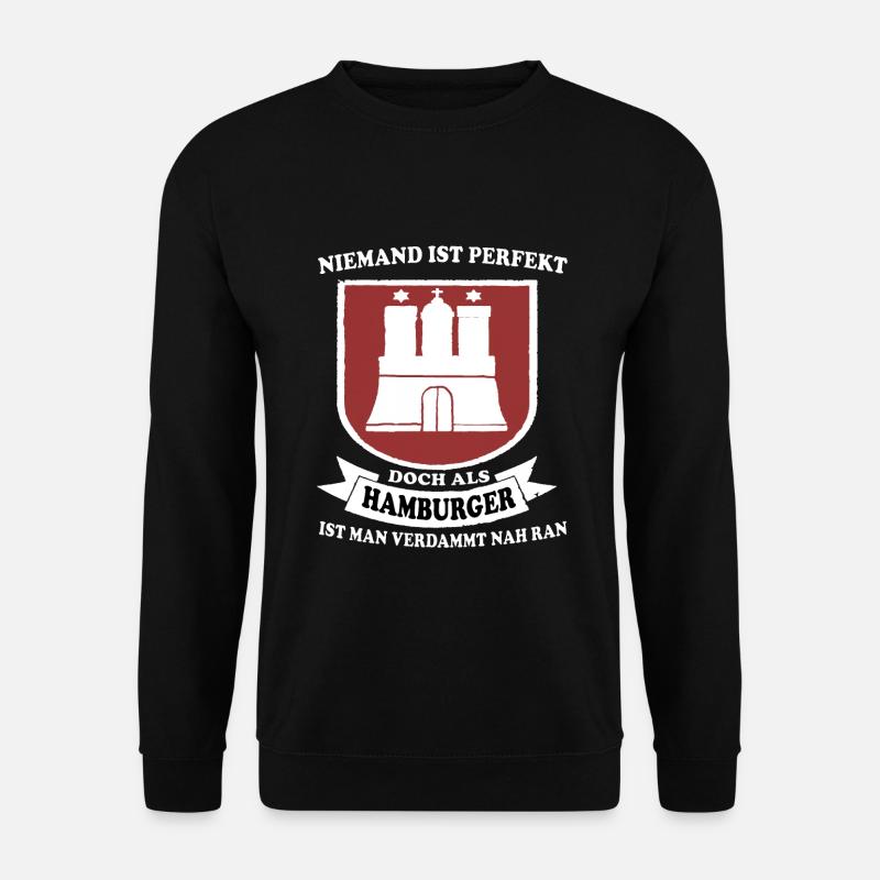 Hambuger Hamburger Hafen Hamburg Hansestadt - Unisex Pullover - Schwarz